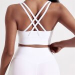 Soutien - gorge de sport pour femmes, couleur unie, dos croisé, haut moulant, haute résistance, entraînement ... Soutien - gorge de sport pour femmes, couleur unie, dos croisé, haut moulant, haute résistance, entraînement ...