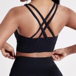 Soutien - gorge de sport pour femmes, couleur unie, dos croisé, haut moulant, haute résistance, entraînement ... Soutien - gorge de sport pour femmes, couleur unie, dos croisé, haut moulant, haute résistance, entraînement ...