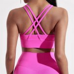 Soutien - gorge de sport pour femmes, couleur unie, dos croisé, haut moulant, haute résistance, entraînement ... Soutien - gorge de sport pour femmes, couleur unie, dos croisé, haut moulant, haute résistance, entraînement ...