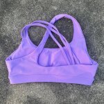 Soutien - gorge de sport pour femmes, couleur unie, dos croisé, haute résistance, haut moulant, entraînement ... Soutien - gorge de sport pour femmes, couleur unie, dos croisé, haute résistance, haut moulant, entraînement ...