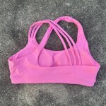 Soutien - gorge de sport pour femmes, couleur unie, dos croisé, haute résistance, haut moulant, entraînement ... Soutien - gorge de sport pour femmes, couleur unie, dos croisé, haute résistance, haut moulant, entraînement ...