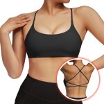 Soutien - gorge de sport pour femmes, avec coussinet, dbardeur de course, dos nu, antichoc, sous - vtements ...