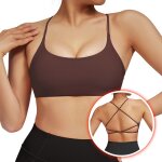 Soutien - gorge de sport pour femmes, avec coussinet, dbardeur de course, dos nu, antichoc, sous - vtements ...