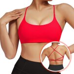 Soutien - gorge de sport pour femmes, avec coussinet, dbardeur de course, dos nu, antichoc, sous - vtements ...