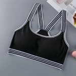 Soutien gorge de sport fileté pour femmes, enveloppé sur la poitrine, ensemble de yoga Soutien gorge de sport fileté pour femmes, enveloppé sur la poitrine, ensemble de yoga