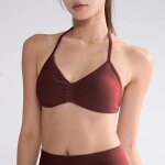 Soutien - gorge de sport sans couture a haut soutien pour femme - haut de yoga a lacets avec coussinets ... Soutien - gorge de sport sans couture a haut soutien pour femme - haut de yoga a lacets avec coussinets ...
