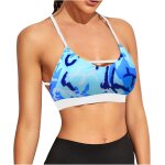 Soutien - gorge de sport tendance pour femme - imprim vintage - bralette - ceinture a volants - entranement ...