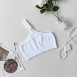 Soutien - gorge de yoga asymtrique epaule dnude pour femmes, haut court de sport, gilet athltique, ...
