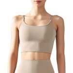 Soutien - gorge de yoga pour femme avec bretelles etroites - brassière de sport - couleur unie - dos ... Soutien - gorge de yoga pour femme avec bretelles etroites - brassière de sport - couleur unie - dos ...