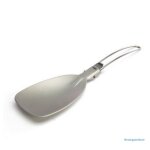 Spatule pliante en alliage d'aluminium, ustensile de cuisine de camping, pique - nique en plein air, ...