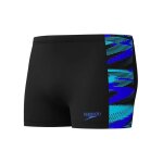 Speedo slip de bain boxer hyperboom panel homme uk 34 noir / cobalt pop