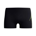 Speedo slip de bain boxer hyperboom placement homme uk 30 noir / hyper jaune