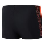 Speedo slip de bain boxer hyperboom splice gar�ons 13 - 14 ann�es noir / siren rouge