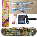 Spitfire - roue de skateboard forge thunder trucks, roulements en acier chrom pro, ruban adhsif grip, ...