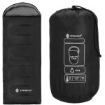 Springos� 73 x 210 cm sac de couchage avec sac de rangement momie outdoor randonn�e pique - nique camping ...