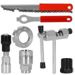 Springos� kit d'outils de v�lo avec fouet a cha�ne, outils de retrait de pignon de bicyclette, d�nudeur ...