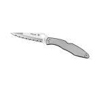 Spyderco c07s couteau police, lame a dents acier vg - 10 a cran, profil evid�, manche 13 cm inox