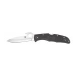 Spyderco c10pgyw couteau endura wave, lame acier vg - 10, profil sabre, manche 12, 5 cm nylon / fibre ...