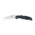 Spyderco c10sbk couteau endura, lame acier vg - 10 a cran, profil sabre, manche 12, 5 cm nylon / fibre ...