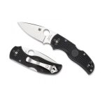 Spyderco c41pbk5 couteau native 5, lame acier cpm - s30v a cran, profil plat, manche 10 cm nylon / fibre ...