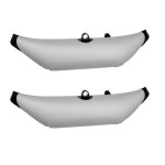 Stabilisateur de bouée gonflable pour canoë kayak, flotteur d'eau debout - type double white Stabilisateur de bouée gonflable pour canoë kayak, flotteur d'eau debout - type double white