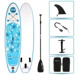 Stand up paddle gonflable flower rohe - 10'6'' (320cm) 30'' (76cm) 6'' (15cm) avec pompe, pagaie, leash ...