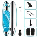 Stand up paddle gonflable oota rohe - 10'6'' (320cm) 30'' (76cm) 6'' (15cm) avec pompe, pagaie, leash ...
