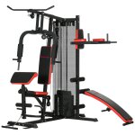Station de musculation - banc, dvelopp couch, butterfly, barre latissimus et traction, curler, bande ...
