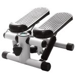 Stepper d'appartement fitness jeobest avec cordes elastiques et poignes noir