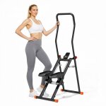 Stepper avec ecran led, appareil de fitness pliable, machine de step pour un entra�nement efficace