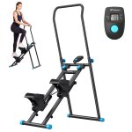 Stepper escalier pliable vertical merach, guidon et pdales rglables, ecran lcd, entranement complet ...