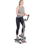 Stepper de fitness avec guidon, appareil cardio pour jambes, abdos et fessiers, avec mouvement de rotation ...