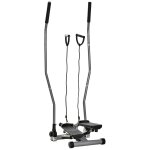Stepper avec guidon extenseurs ecran lcd multifonction acier abs gris noir