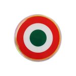 Sticker autocollant 3d cocarde italie, 48 x 48 mm