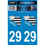 Stickzif 2 autocollants d�partement 29 carte bretagne sr29 - 2