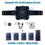 Stimulateur musculaire abdominal ems pour hommes, equipement d'entranement physique, electrostimulateur ...
