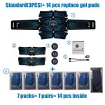 Stimulateur musculaire abdominal ems pour hommes, equipement d'entranement physique, electrostimulateur ...
