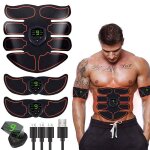 Stimulateur musculaire abs ems, ceinture abdominale pour tonifier les muscles, fitness, mise en forme ...