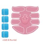 Stimulateur musculaire electrique sans fil ems, masseur abdominal anti - cellulite, entraneur abs, patch ...
