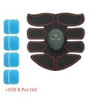 Stimulateur musculaire electrique sans fil ems, masseur abdominal anti - cellulite, entraneur abs, patch ...