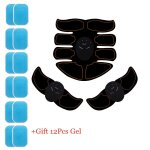 Stimulateur musculaire electrique sans fil ems, masseur abdominal anti - cellulite, entraneur abs, patch ...