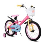 Stitch macaron 18 pouces v�lo d'enfant pour filles & gar�ons de 5 - 9 ans, v�lo de fille avec panier ...