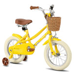 Stitch v�lo enfant 14 pouces pour filles de 3 a 5 ans, v�lo fille 14 pouces avec roulettes et panier ...