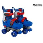 Street rider patins a roulettes r�glables bleu 31 - 34