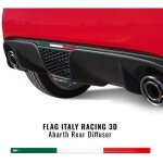 Autocollant en r�sine 3d - stripe - drapeau italie - 9 x 19, 8 mm - flexible - inalt�rable