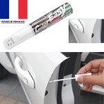 Stylo peinture voiture r�paration eraflure imperm�able dissolvant rayure auto blanc