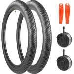 Subzonal - lot de 2 pneus de v�lo de 12 / 14 / 16 / 18 / 20 / 24 / 26 x 2, 35 pouces avec chambre a air ...