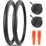 Subzonal - lot de 2 pneus de v�lo 27, 5  en nylon anti - crevaison 27tpi 27, 5 x 1, 75 avec gaine + 2 ...