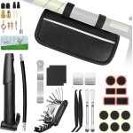 Subzonal - 38pcs kit reparation velo trousse outils de v�lo avec outil multifonction 16 en 1, mini pompe ...