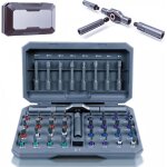 Subzonal - 42 en 1 set tournevis magn�tique, tournevis a cliquet avec 40 embouts magn�tiques s2 et poign�e ...